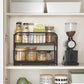 2-Tier Pull Out Cabinet Organizer with Storage Basket FredCo