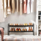 2-Tier Shoe Storage Rack with Adjustable Shelves, 8-10 Pairs FredCo