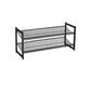 2-Tier Shoe Storage Rack with Adjustable Shelves, 8-10 Pairs FredCo