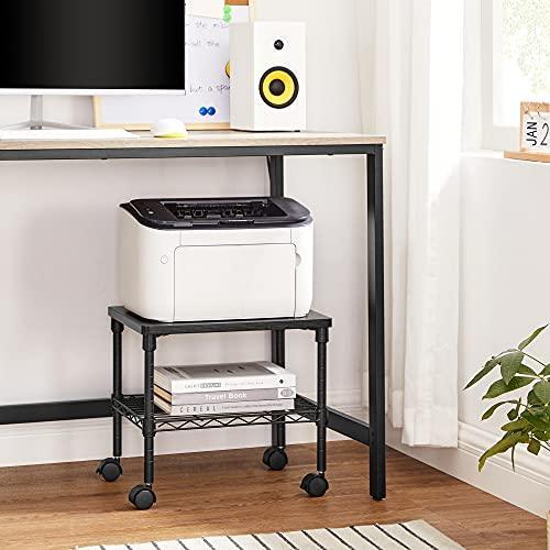 2-Tier Under-Desk Printer Cart Black FredCo