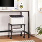 2-Tier Under-Desk Printer Cart Black FredCo