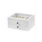 2-Tier Wooden Jewelry Case White FredCo