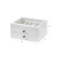 2-Tier Wooden Jewelry Case White FredCo