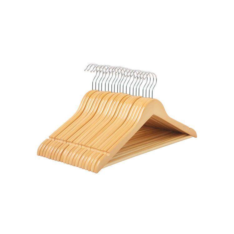 20 Pack Wooden Hangers FredCo