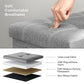 21 Gal Folding Chest Ottoman Grey FredCo