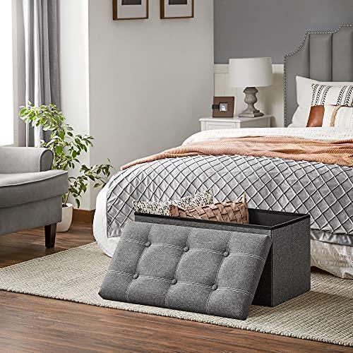 21 Gal Storage Ottoman Gray FredCo