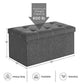 21 Gal Storage Ottoman Gray FredCo