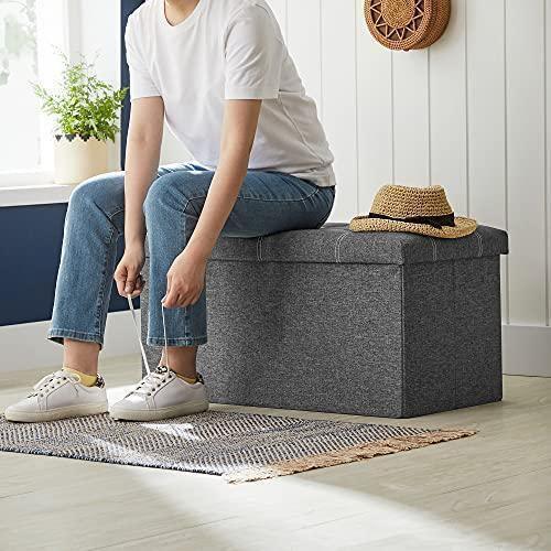 21 Gal Storage Ottoman Gray FredCo