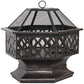 24" Outdoor Hex Shaped Patio Fire Pit Home Garden Backyard FredCo