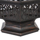 24" Outdoor Hex Shaped Patio Fire Pit Home Garden Backyard FredCo