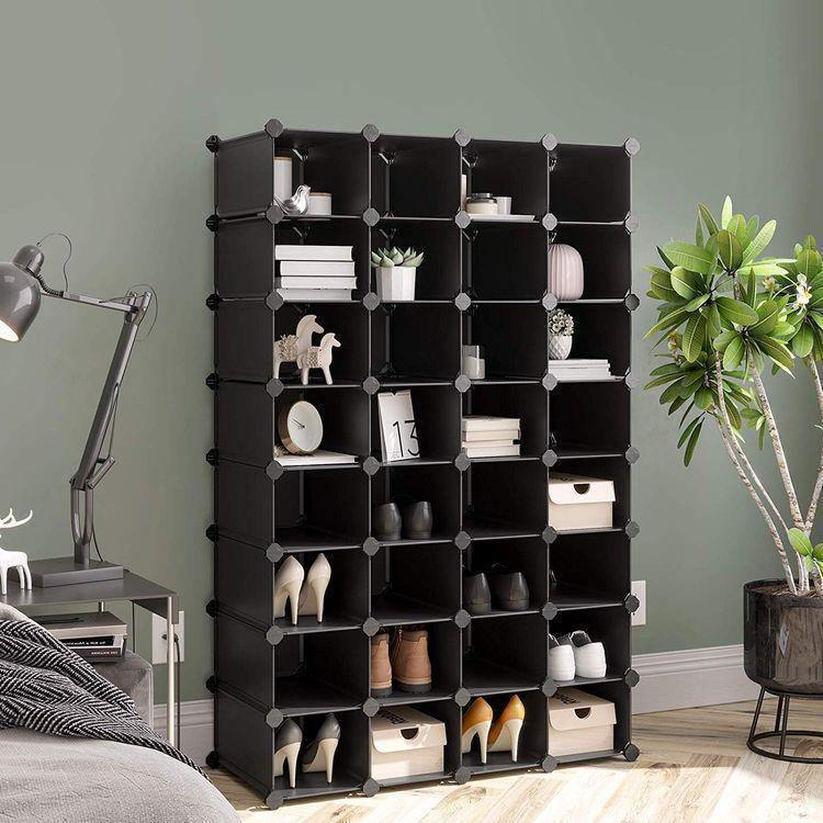 28-Pair Shoe Rack FredCo
