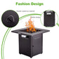 28in Propane Fire Pits Table, 50000 BTU Gas Square Outdoor Dinning FredCo