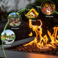 28in Propane Fire Pits Table, 50000 BTU Gas Square Outdoor Dinning FredCo