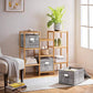 3 Fabric Storage Bins Set Gray FredCo