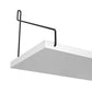 3 Floating Shelves Set, White and Black FredCo