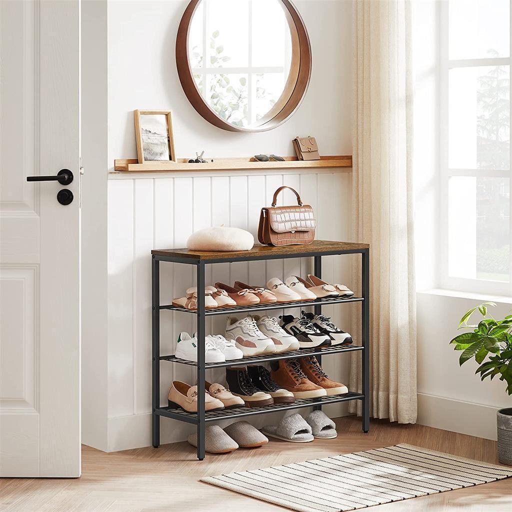 3 Grid Shelves Shoe Rack FredCo