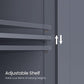 3 Large Drawers Floor Cabinet Gray FredCo