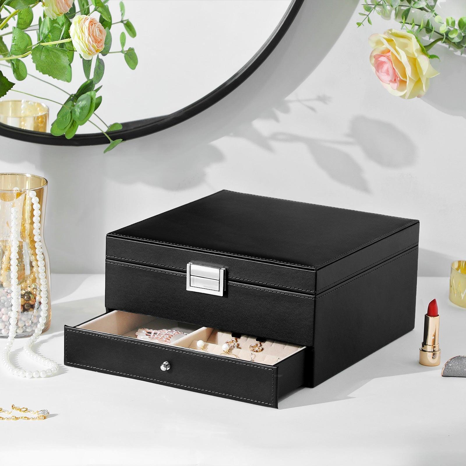 3 Layers Jewelry Organizer with Removable Tray FredCo