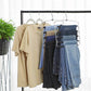 3 Pack Pants Hangers Black and Silver FredCo