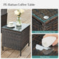 3-Piece Patio Table Set, Rattan Brown FredCo