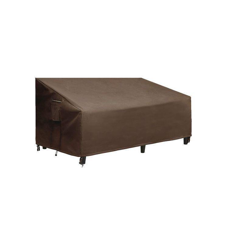 3-Seater Sofa Cover Brown Outdoor FredCo