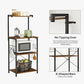 3-Tier Bakers Rack Rustic Brown FredCo