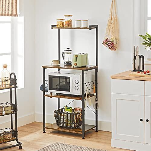 3-Tier Bakers Rack Rustic Brown FredCo