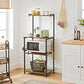 3-Tier Bakers Rack Rustic Brown FredCo