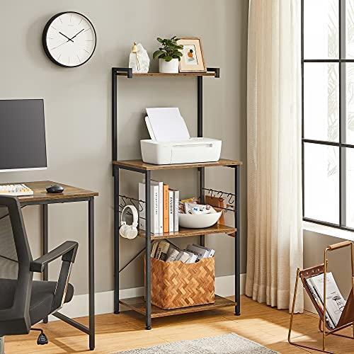3-Tier Bakers Rack Rustic Brown FredCo
