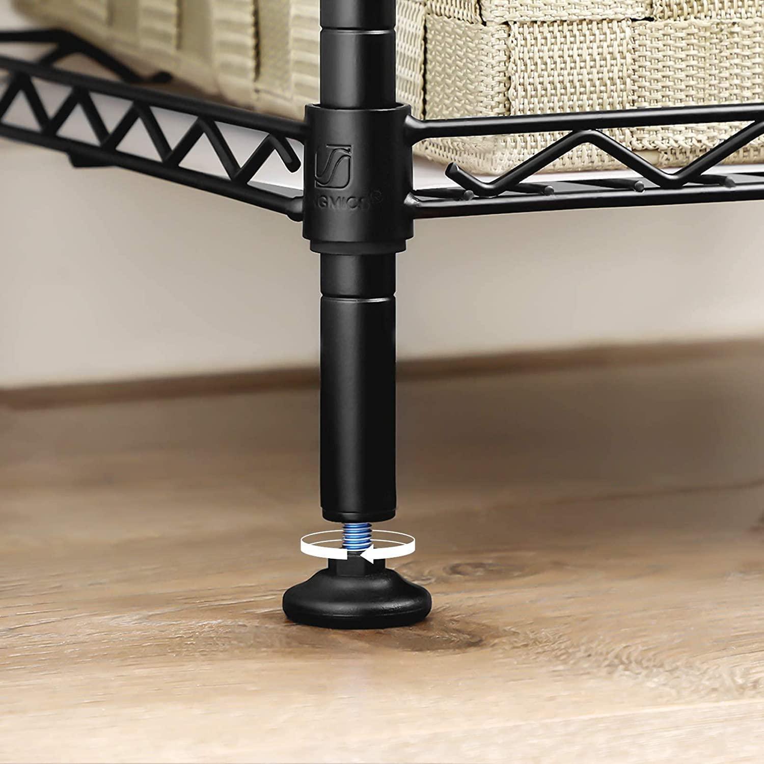 3-Tier Bathroom Shelf, 28” Black FredCo