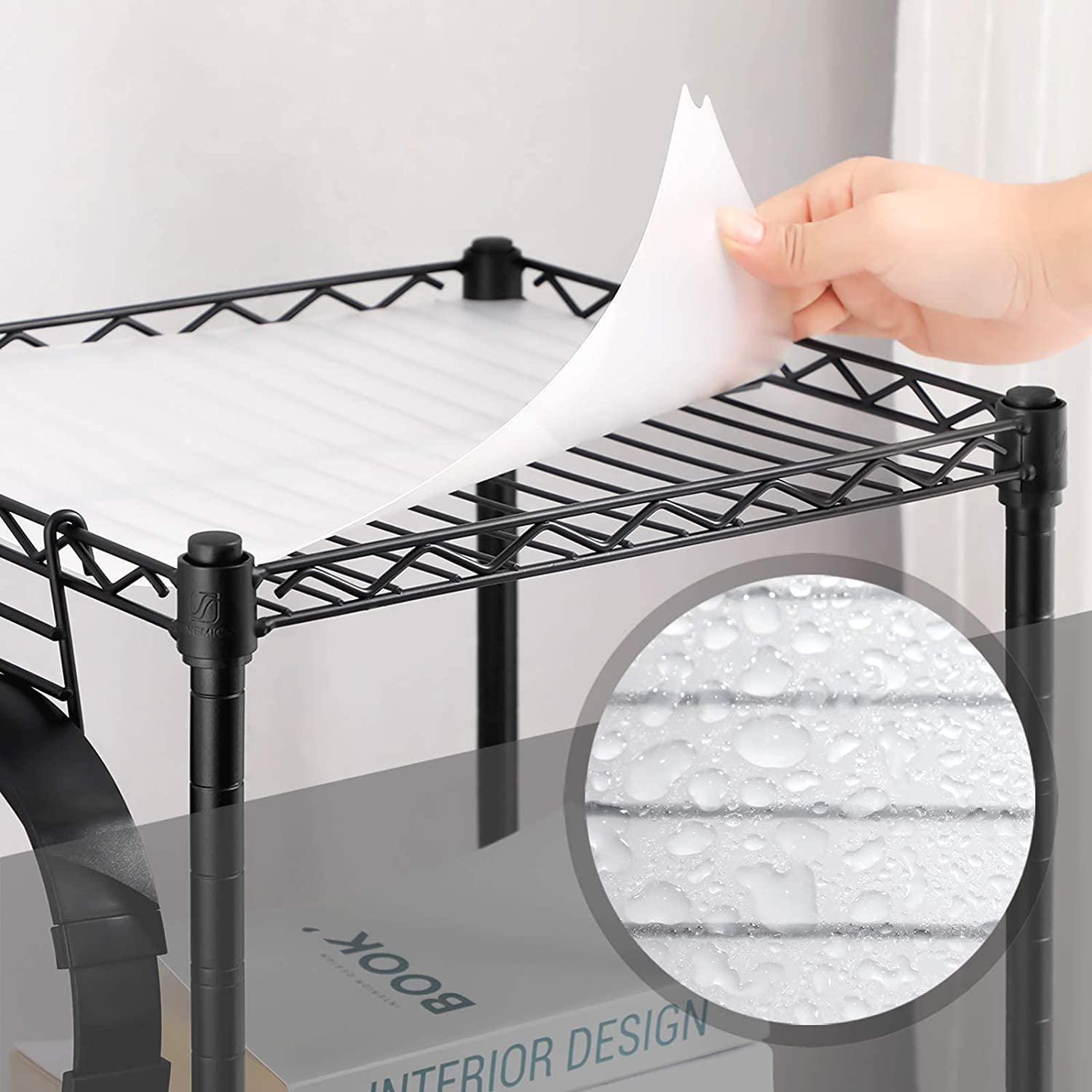 3-Tier Bathroom Shelf, Wire Black FredCo