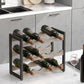 3-Tier Countertop Wine Rack, 12 Bottles Bamboo FredCo