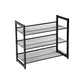 3-Tier Metal Mesh Shoe Rack Storage, 12 pairs of Shoes FredCo