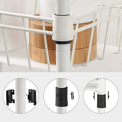 3-Tier Slim Rolling Trolley FredCo