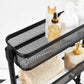 3-Tier Slim Storage Cart Black FredCo