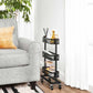 3-Tier Slim Storage Cart Black FredCo