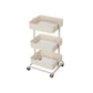 3 Tier Storage Trolley, White FredCo