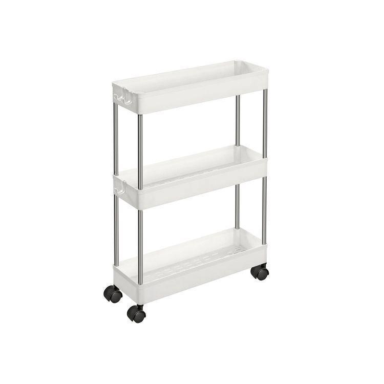 3-Tier Storage Trolley White FredCo