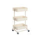 3 Tier Storage Trolley, White FredCo
