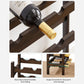 30- Bottle Walnut 5-Tier Wine Rack FredCo