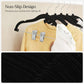 30 Kids Velvet Hangers with Clips Black FredCo