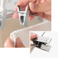 30-Pack White Pants Hangers with Adjustable Clips FredCo