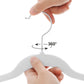 30-Pack White Pants Hangers with Adjustable Clips FredCo