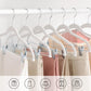 30-Pack White Pants Hangers with Adjustable Clips FredCo