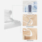 30-Piece White Plastic Hangers FredCo