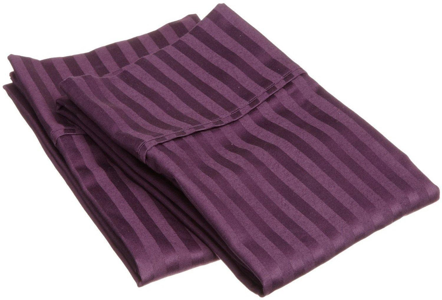 300-Thread Count 100% Egyptian Cotton Soft Striped Pillowcase Set FredCo