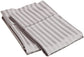 300-Thread Count 100% Egyptian Cotton Soft Striped Pillowcase Set FredCo