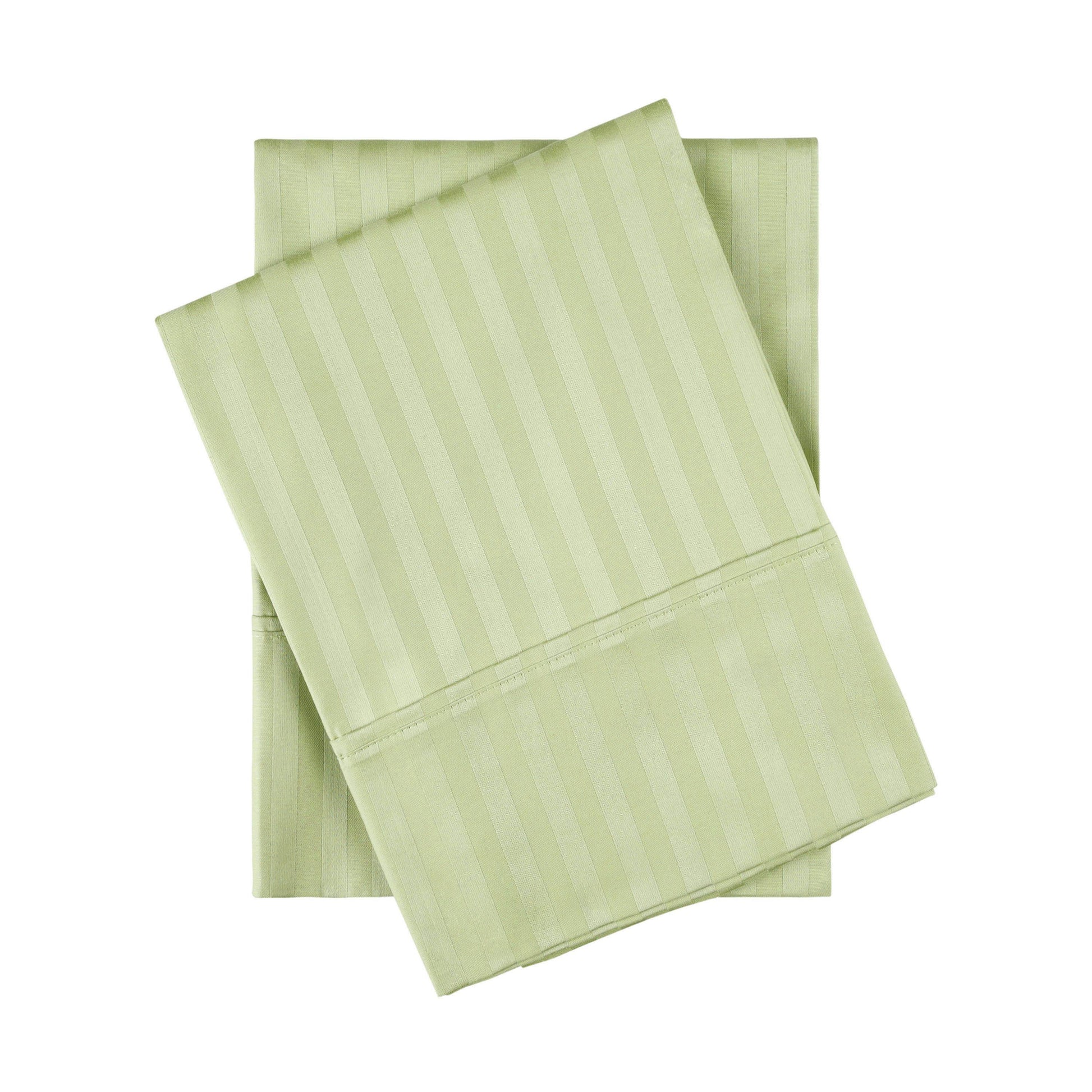 300-Thread Count 100% Egyptian Cotton Soft Striped Pillowcase Set FredCo