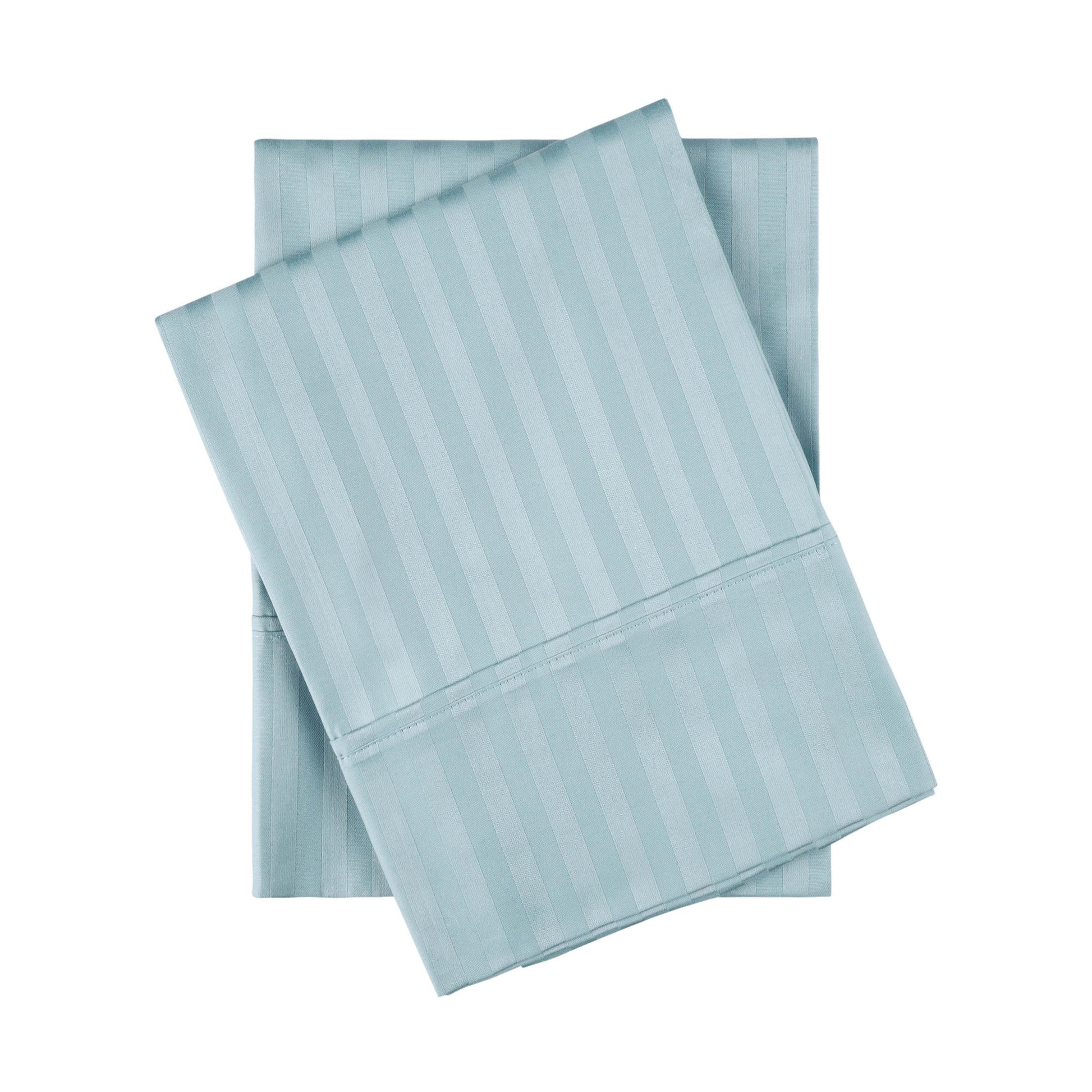 300-Thread Count 100% Egyptian Cotton Soft Striped Pillowcase Set FredCo