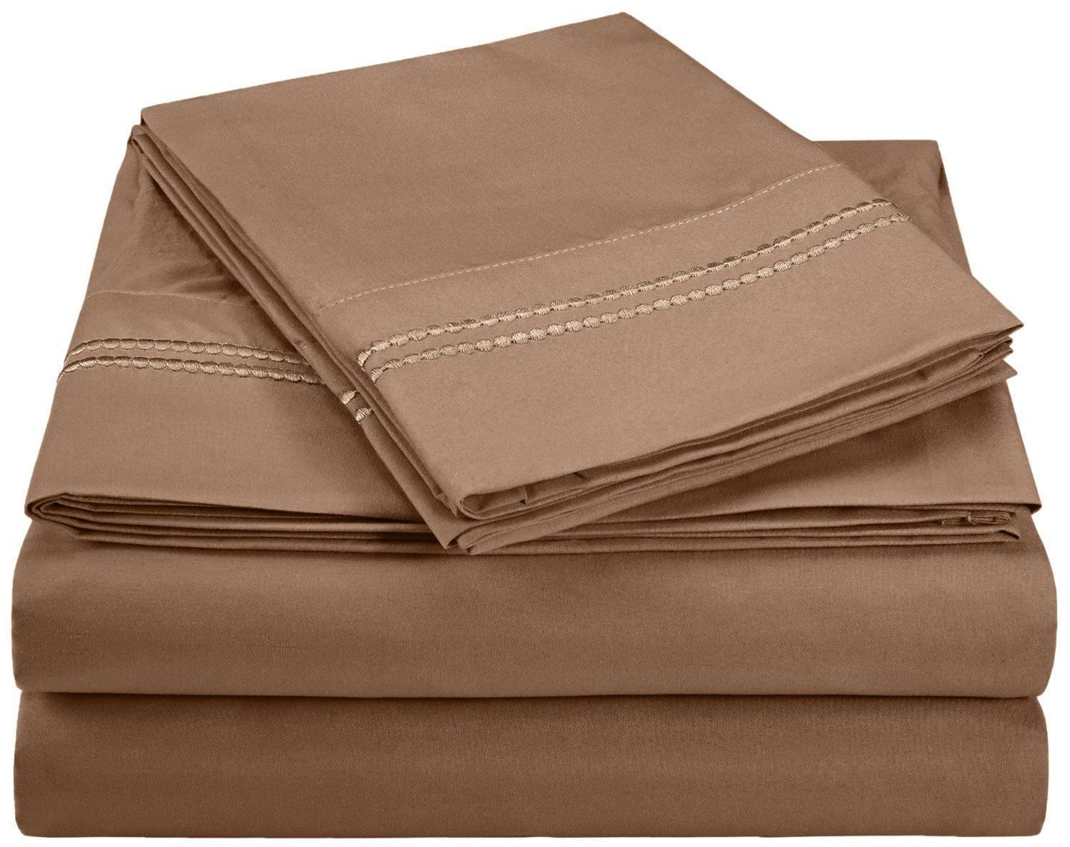 3000 Series Wrinkle Resistant 2 Line Embroidery Sheet Set FredCo